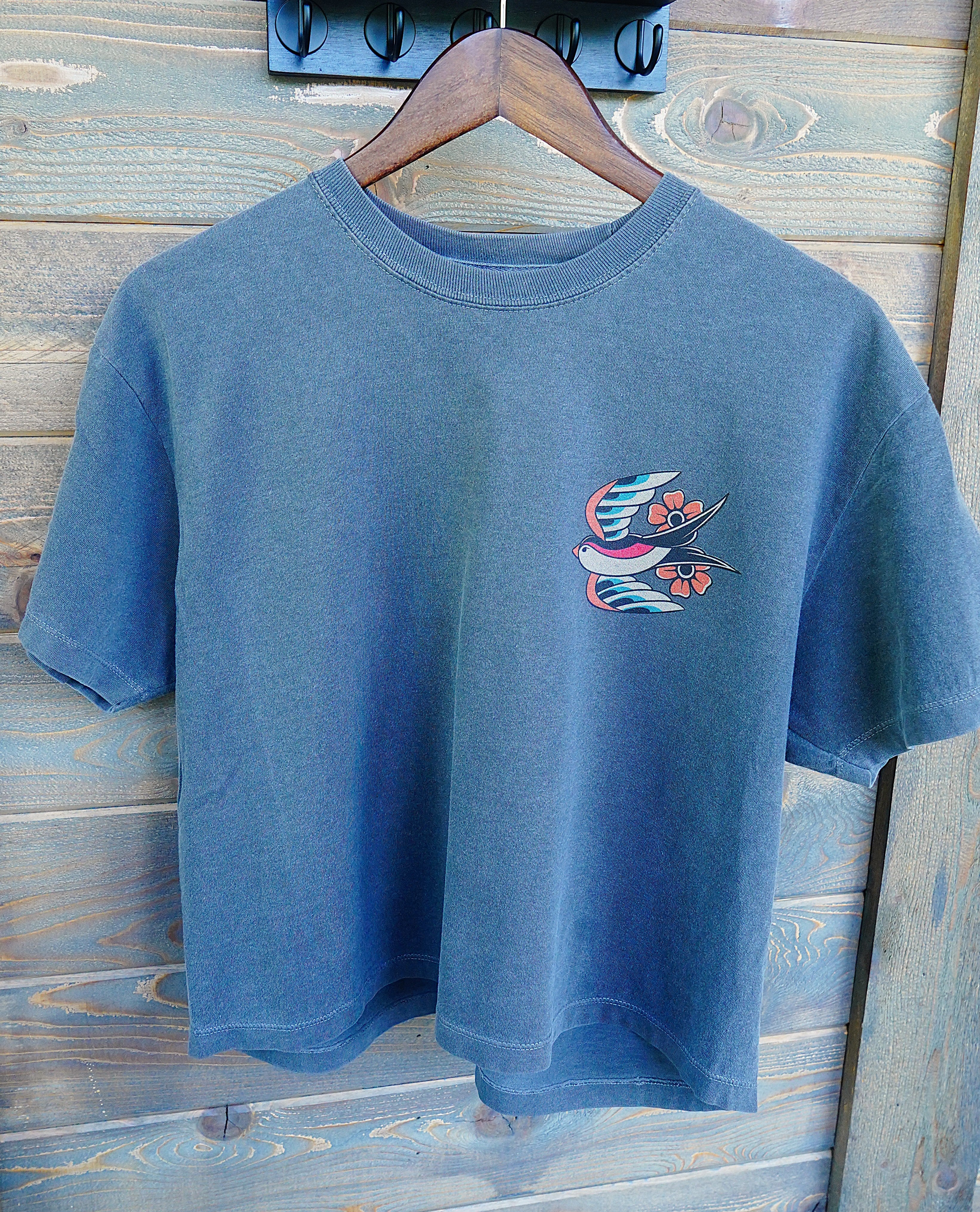 Sparrows Boxy Tee - Rustic Reel Co.