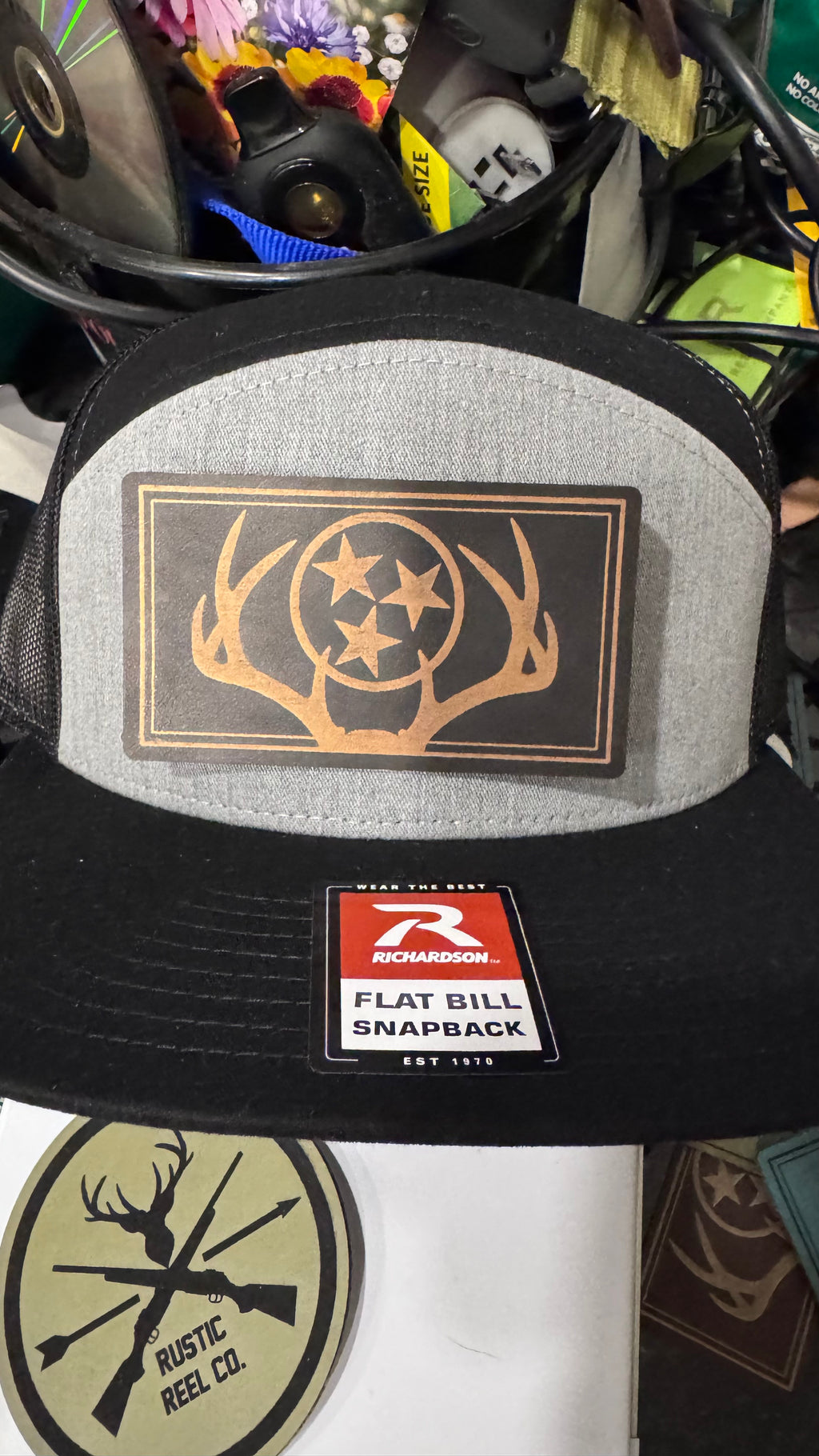 "Tri-Star Trophy" Hat - Black/Copper (Richardson 168)