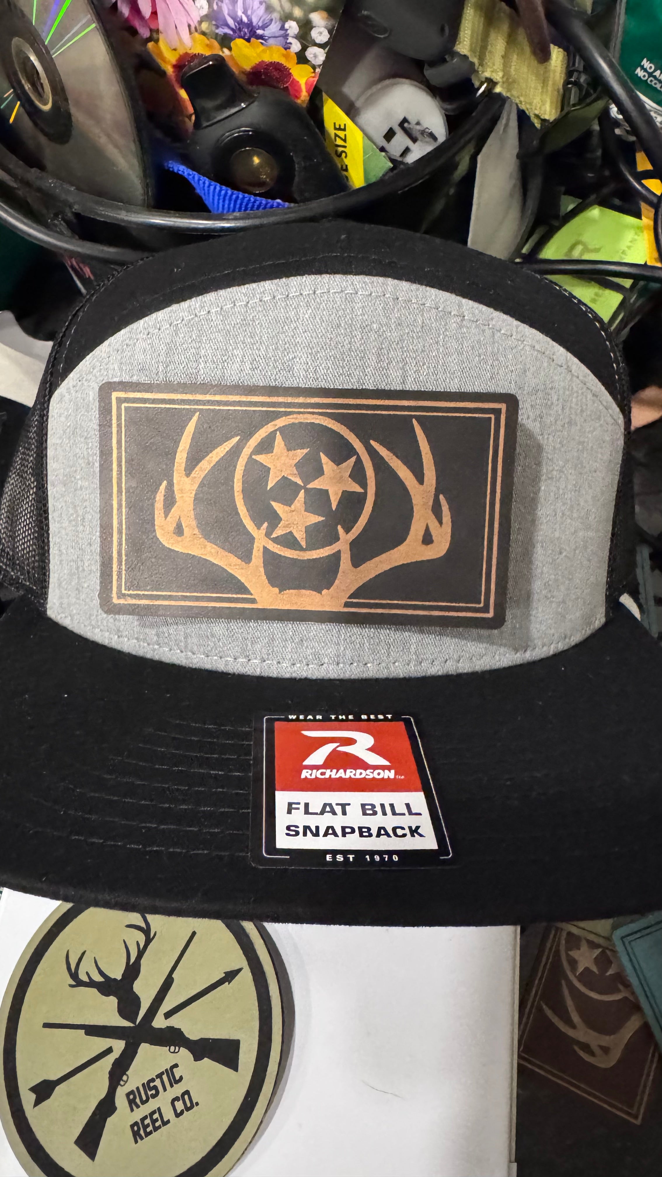 "Tri-Star Trophy" Hat - Black/Copper (Richardson 168)