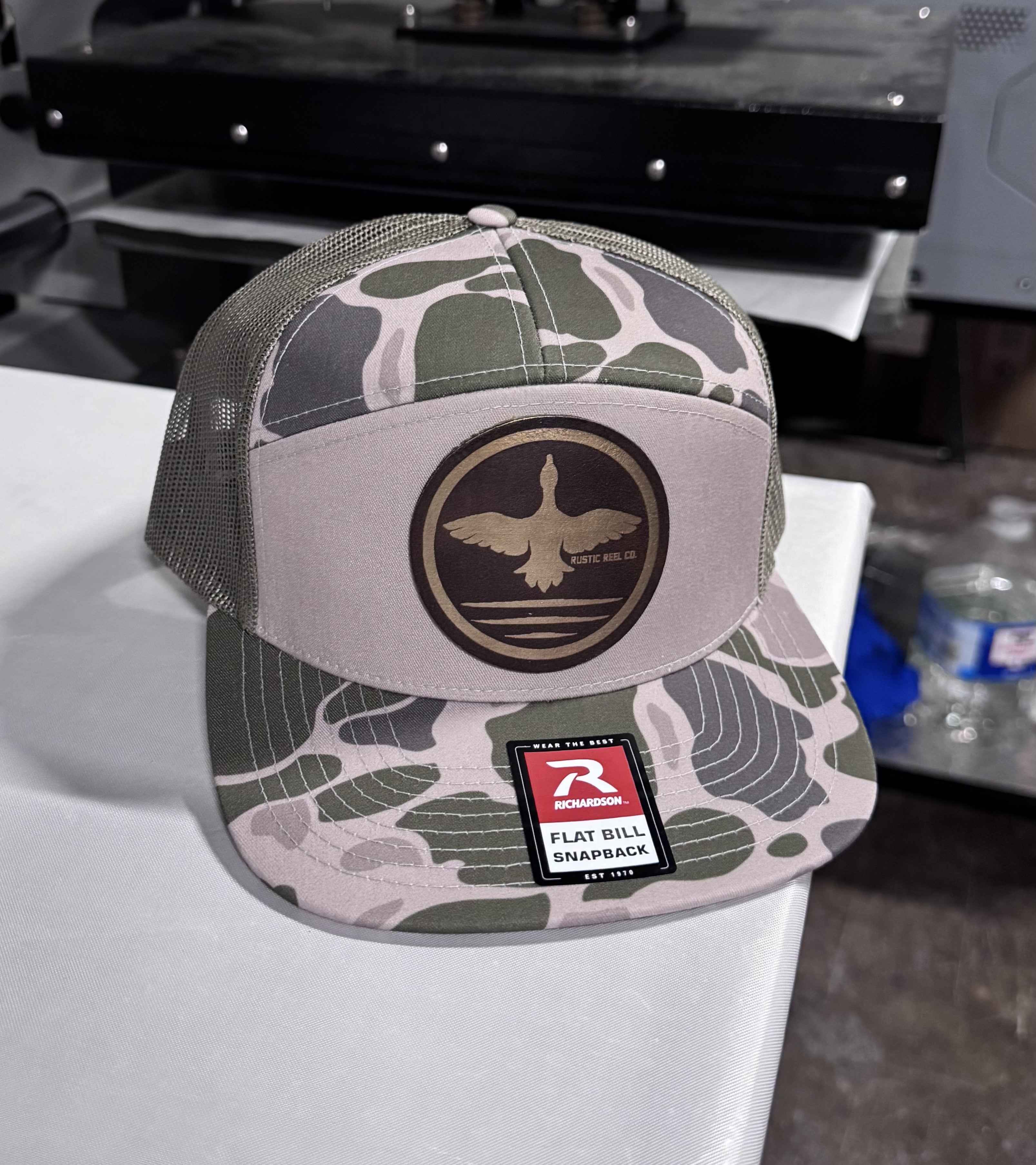 "Top Down Duck" Hat - Rustic Brown/Gold (Richardson 168)