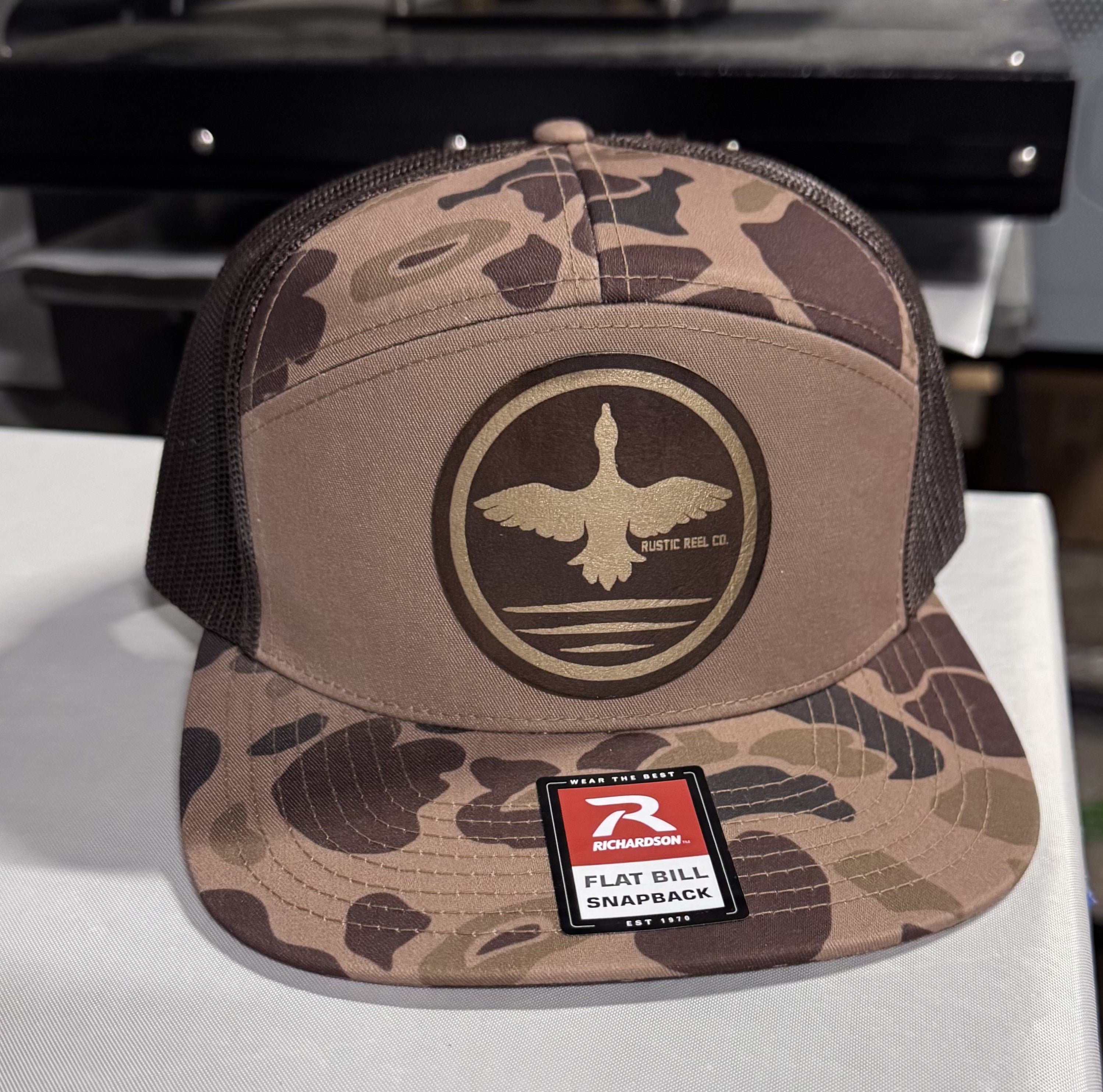 "Top Down Duck" Hat - Rustic Brown/Gold (Richardson 168)