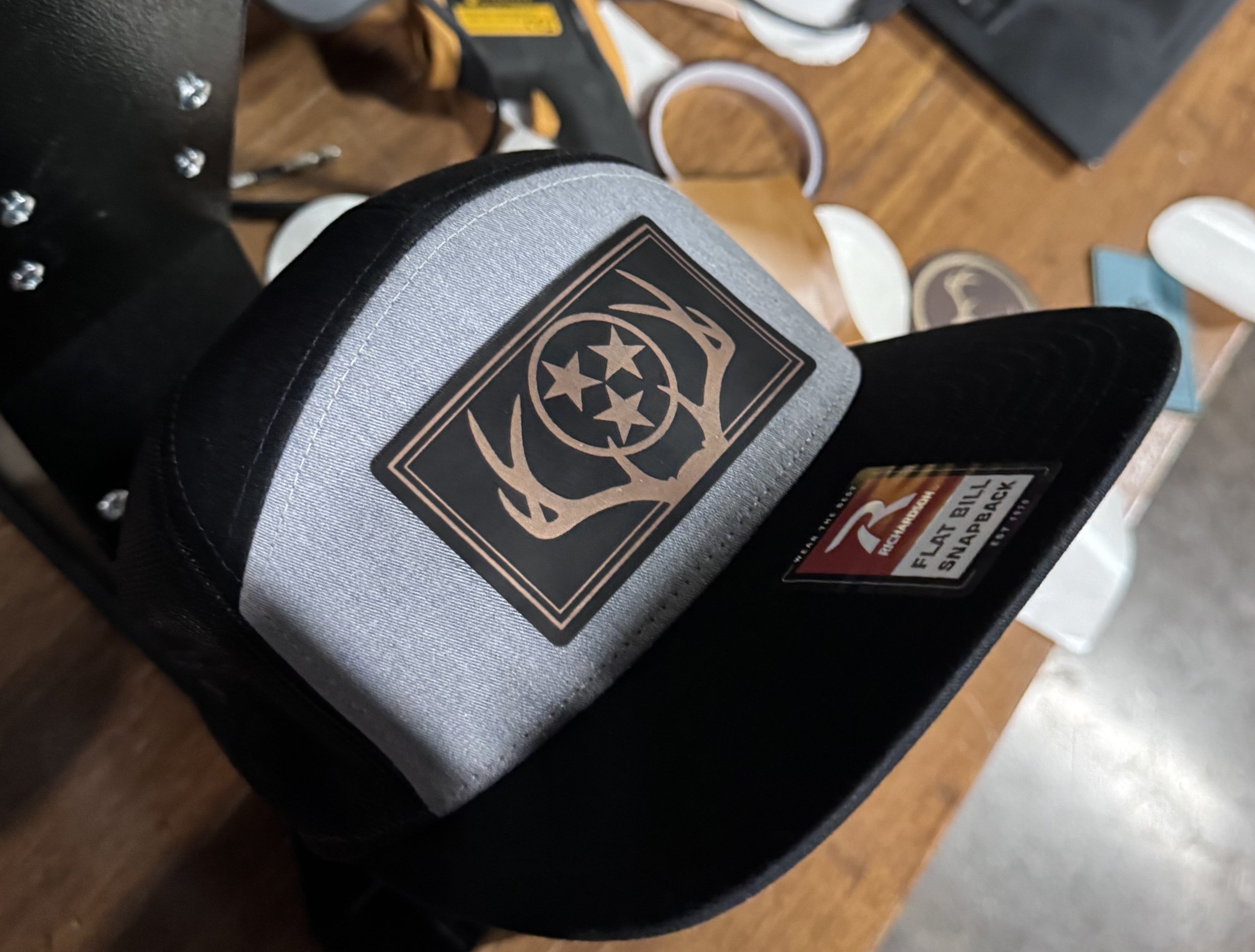 "Tri-Star Trophy" Hat - Black/Copper (Richardson 168)