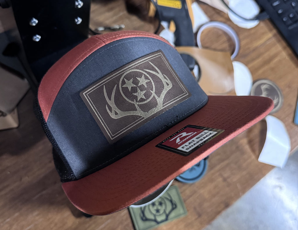 "Tri-Star Trophy" Hat - Black/Copper (Richardson 168)