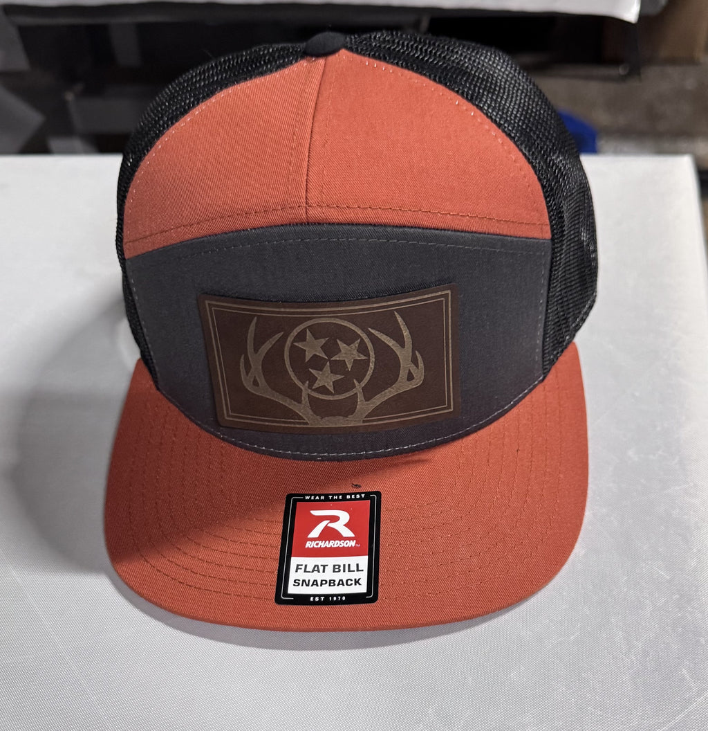 "Tri-Star Trophy" Hat - Black/Copper (Richardson 168)