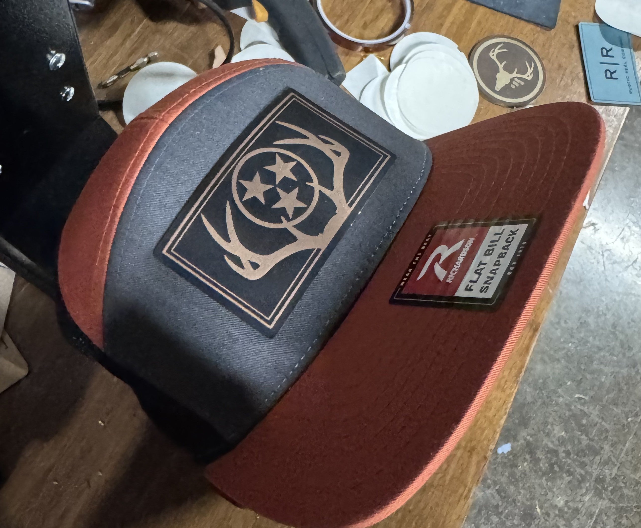 "Tri-Star Trophy" Hat - Black/Copper (Richardson 168)