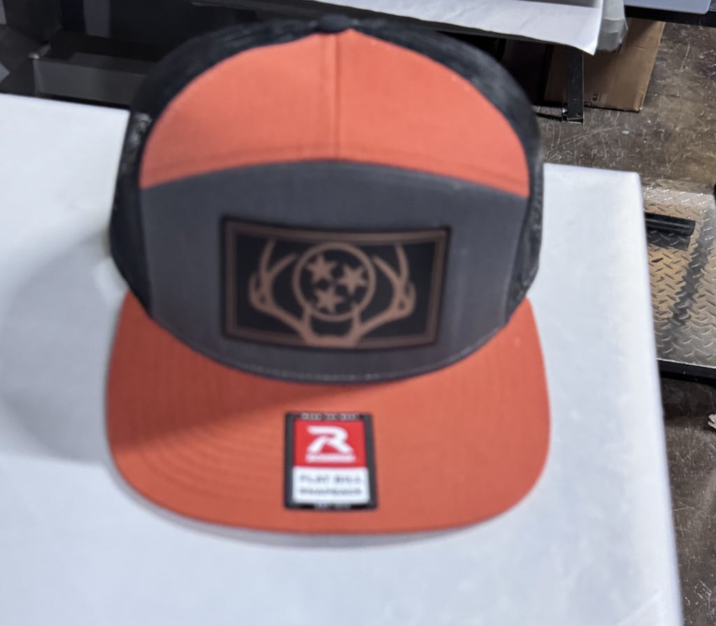 "Tri-Star Trophy" Hat - Black/Copper (Richardson 168)
